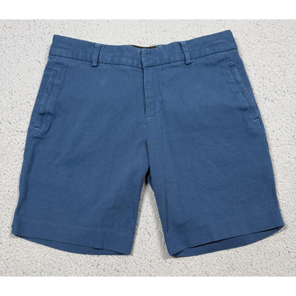 MR TURK Shorts Mens 29 Blue Knit Chino Stretch Casual Travel 7 Inseam‎ Summer